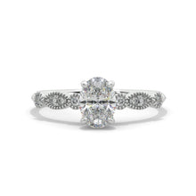 Load image into Gallery viewer, 1 Carat Oval Giliarto Moissanite 14K Gold Engagement Promissory Ring

