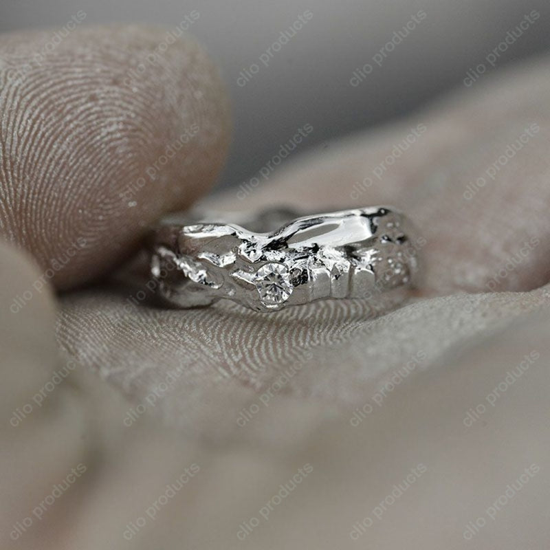 Liquid Gold Diamond Mens Ring. Rings - Ring