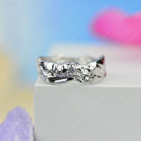 Liquid Gold Diamond Mens Ring. Rings - Ring