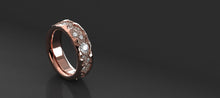 Load image into Gallery viewer, 14k Rose mens gold engagement bands giliarto-desktop
