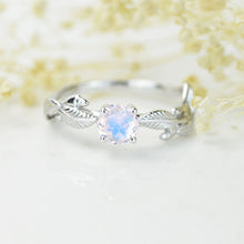 Load image into Gallery viewer, 14K Solid Gold Ring 1CT Round Moonstone Wedding Ring Moonstone Engagement Ring Anniversary Ring
