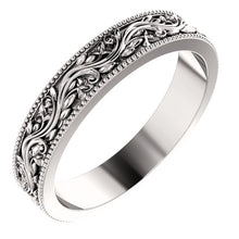 Load image into Gallery viewer, 14K Gold Sculptural Band with Milgrain
