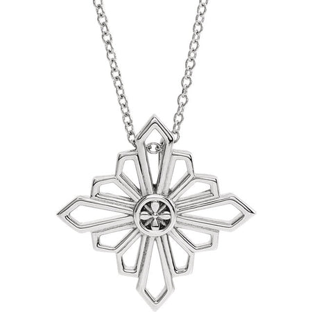 14K Gold Geometric 16-18" Necklace