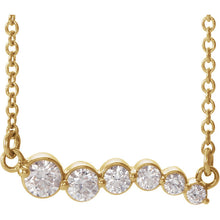 Load image into Gallery viewer, 14K Gold 1/4 CTW Diamond Graduated 16" Necklace
