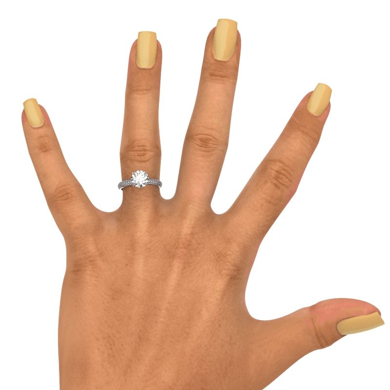 forever one moissanite engagement rings