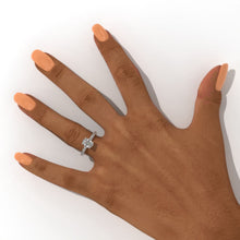 Load image into Gallery viewer, 1.5 Carat Oval Moissanite  Engagement Ring
