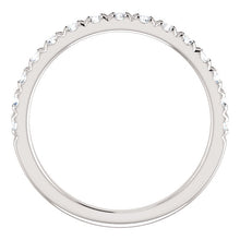 Load image into Gallery viewer, 14K White 1/2 CTW Diamond French-Set Anniversary Band
