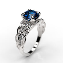 Load image into Gallery viewer, 2 Carat Sapphire Engagement Ring - Giliarto

