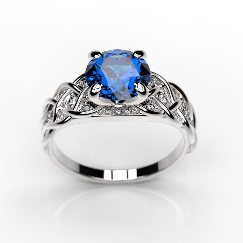 2 Carat Sapphire Engagement Ring - Giliarto